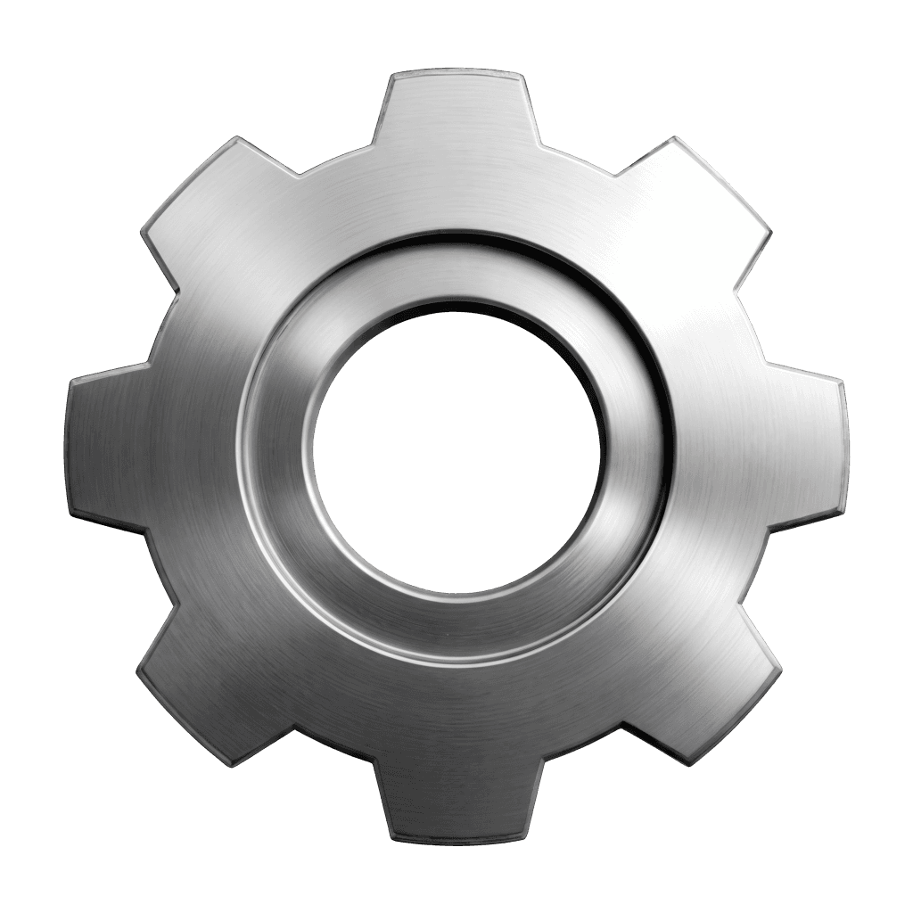 Metallic Gear Decor